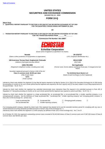 Thumbnail EchoStar Quarterly Report 2022-q3