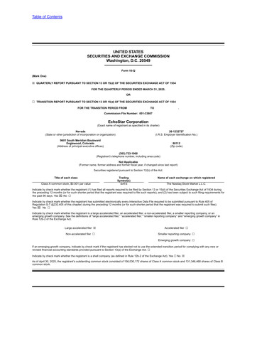Thumbnail EchoStar Quarterly Report 2025-q1