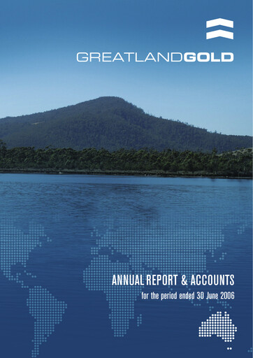 Thumbnail Greatland Gold Annual Report fy2006