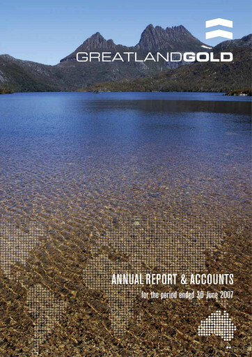 Thumbnail Greatland Gold Annual Report fy2007