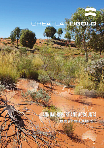 Thumbnail Greatland Gold Annual Report fy2013
