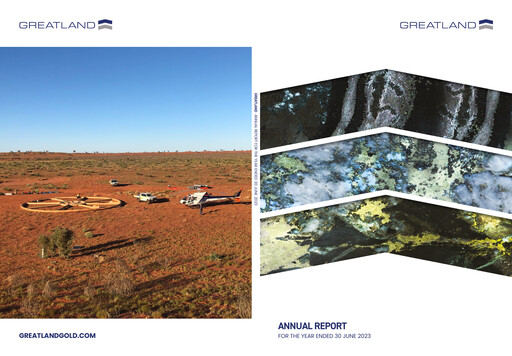 Thumbnail Greatland Gold Annual Report fy2023