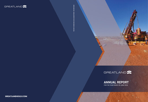 Thumbnail Greatland Gold Annual Report fy2024