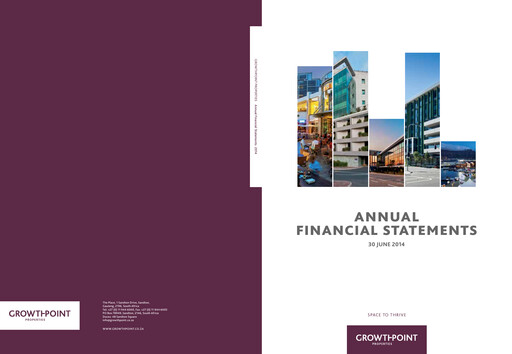 Miniature Growthpoint Properties Bilan financier 2014