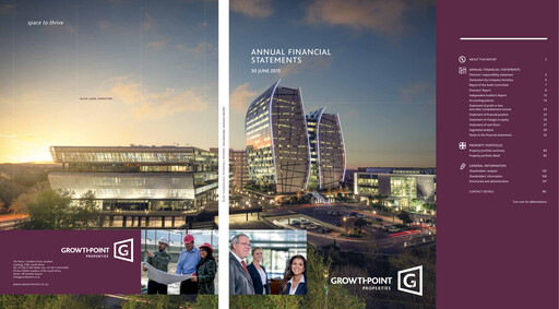 Miniature Growthpoint Properties Bilan financier 2015