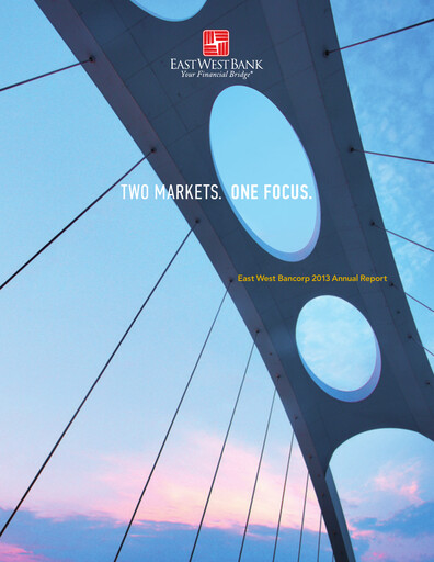 Thumbnail East West Bancorp
 Annual Report 2013