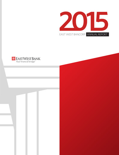 Thumbnail East West Bancorp
 Annual Report 2015