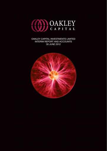 Thumbnail Oakley Capital Investments Half-year Report 2012