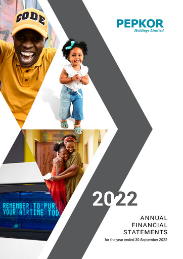 Thumbnail Pepkor Financial Statement 2022