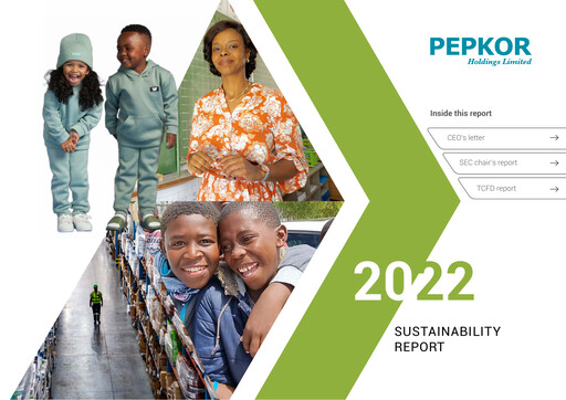 Thumbnail Pepkor Sustainability Report 2022