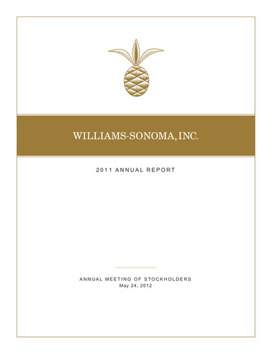 Thumbnail Williams-Sonoma Annual Report 2011