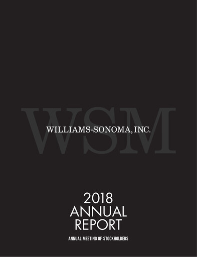 Vorschaubild Williams-Sonoma Jahresbericht 2018