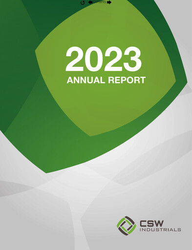 Thumbnail CSW Industrials
 Annual Report 2022-2023