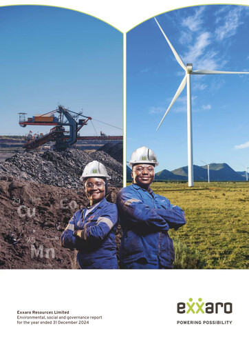 Thumbnail Exxaro Resources ESG Report 2024