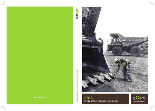 Thumbnail Exxaro Resources Financial Statement 2013