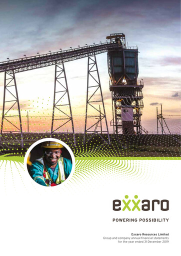 Thumbnail Exxaro Resources Financial Statement 2019