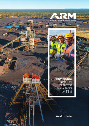 Miniature African Rainbow Minerals Rapport financier 2018