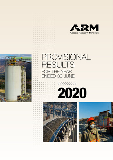 Miniature African Rainbow Minerals Rapport financier 2020