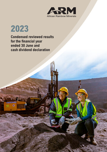 Miniature African Rainbow Minerals Rapport financier 2023