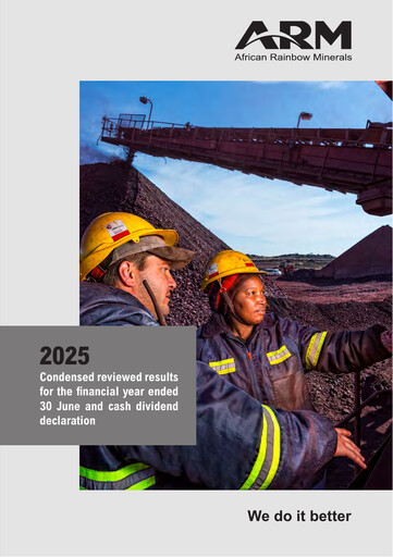 Miniature African Rainbow Minerals Rapport financier 2025