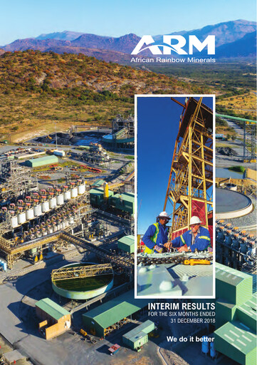 Miniature African Rainbow Minerals Rapport semestriel 2018-h1