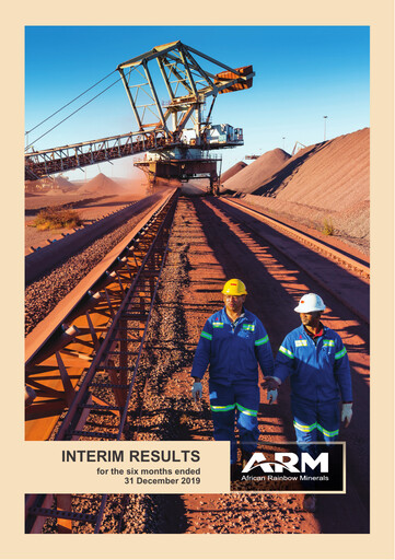 Miniature African Rainbow Minerals Rapport semestriel 2020-h1