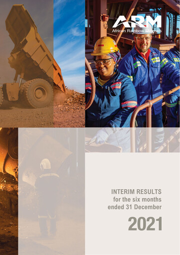 Miniature African Rainbow Minerals Rapport semestriel 2022-h1