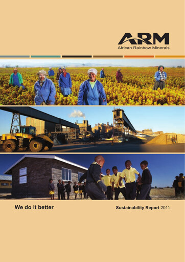 Thumbnail African Rainbow Minerals Sustainability Report 2011