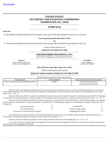 Thumbnail CrowdStrike Quarterly Report 2023-q2