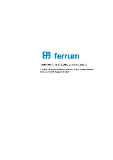 Thumbnail Ferrum S.A. de Cerámica y Metalurgia Financial Statement 2025-2026