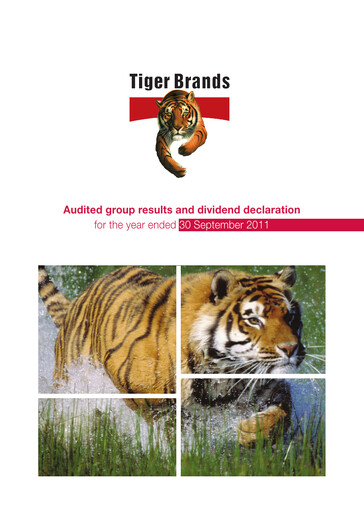 Thumbnail Tiger Brands Financial Statement 2011