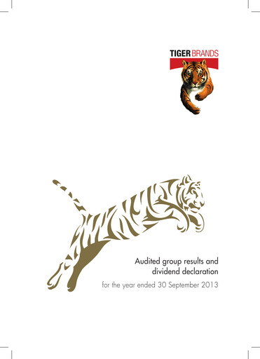 Thumbnail Tiger Brands Financial Statement 2013
