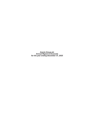 Thumbnail Avacta Group Annual Report 2025