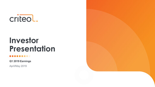 Miniature Criteo Rapport trimestriel 2019-q1