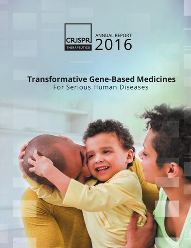 Thumbnail CRISPR Therapeutics Annual Report 2016