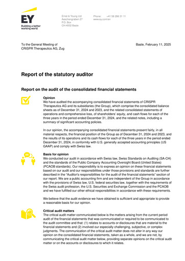 Thumbnail CRISPR Therapeutics Financial Statement 2024