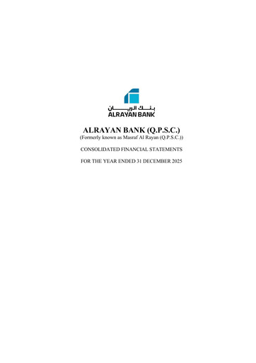 Thumbnail Masraf Al Rayan Financial Statement 2025