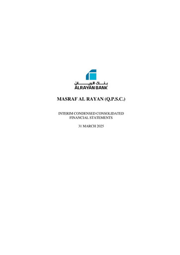 Thumbnail Masraf Al Rayan Quarterly Report 2025-q1