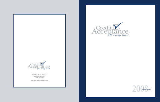 Thumbnail Credit Acceptance
 Annual Report 2008
