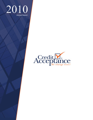 Thumbnail Credit Acceptance
 Annual Report 2010