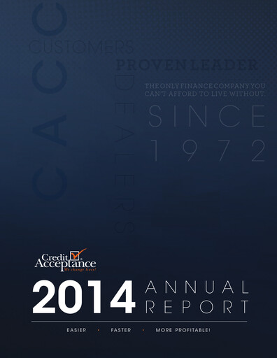 Thumbnail Credit Acceptance
 Annual Report 2014