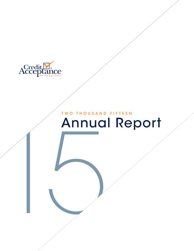 Thumbnail Credit Acceptance
 Annual Report 2015
