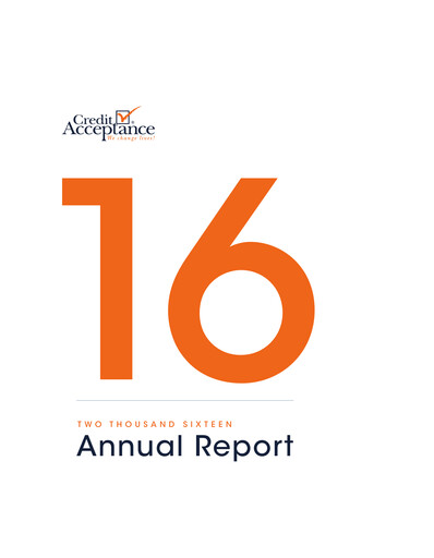 Thumbnail Credit Acceptance
 Annual Report 2016