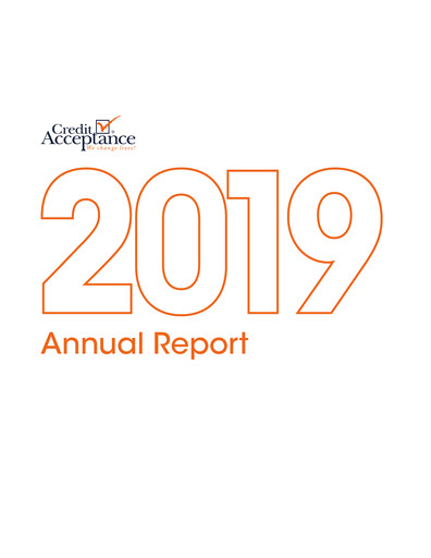 Thumbnail Credit Acceptance
 Annual Report 2019