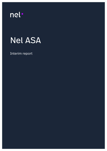 Thumbnail Nel ASA Quarterly Report 2016-q2