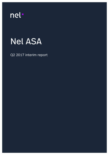 Thumbnail Nel ASA Quarterly Report 2017-q2