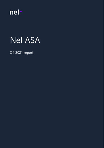 Thumbnail Nel ASA Quarterly Report 2021-q4