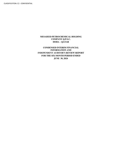 Thumbnail Mesaieed Petrochemical Holding Company Half-year Report 2024-h1