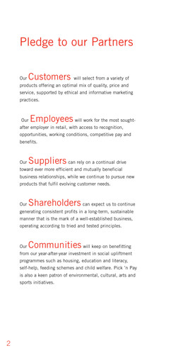 Miniature Pick n Pay Stores Rapport annuel 2006