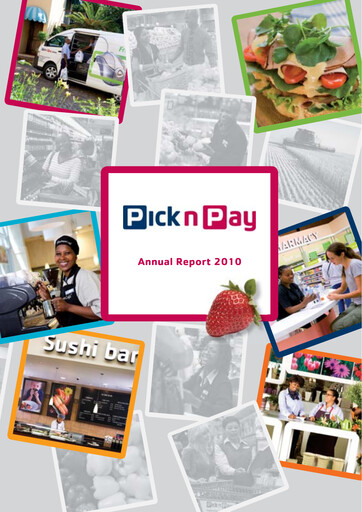 Miniature Pick n Pay Stores Rapport annuel 2010